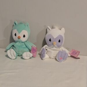 ENESCO Precious Moments Tender Tails Hoot the Owl X 2 Limited Edition Plush 1998